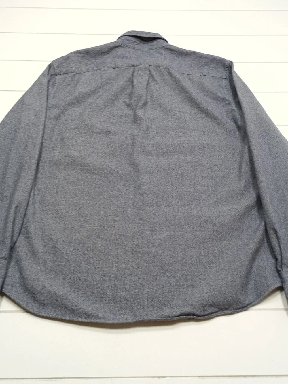 J Crew Jaspe Button Down Shirt Mens Large Gray Long Sleeve Oxford Preppy